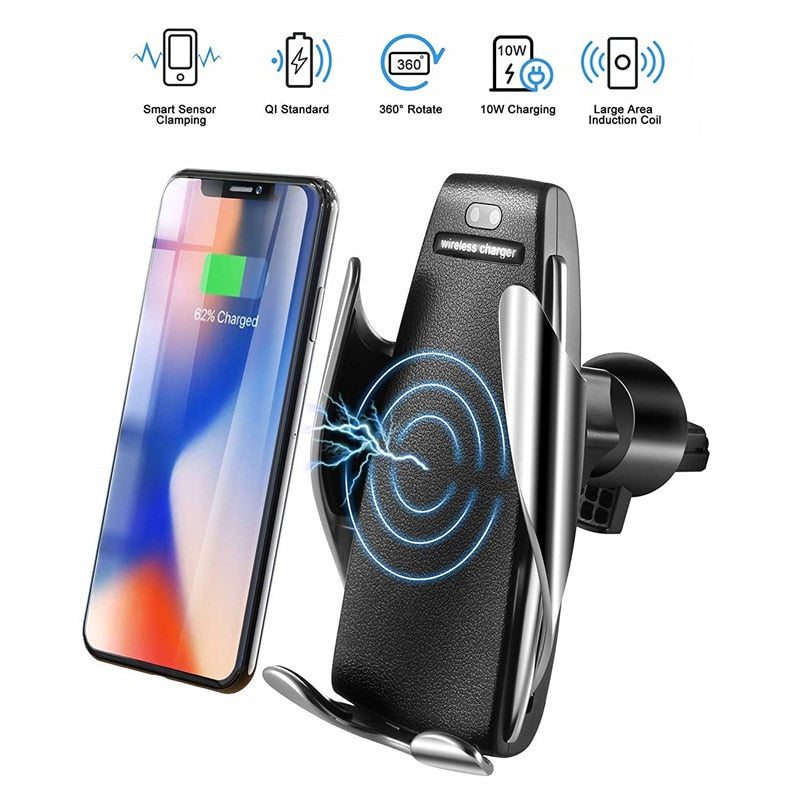 Auto-Clamping Wireless Car Charger