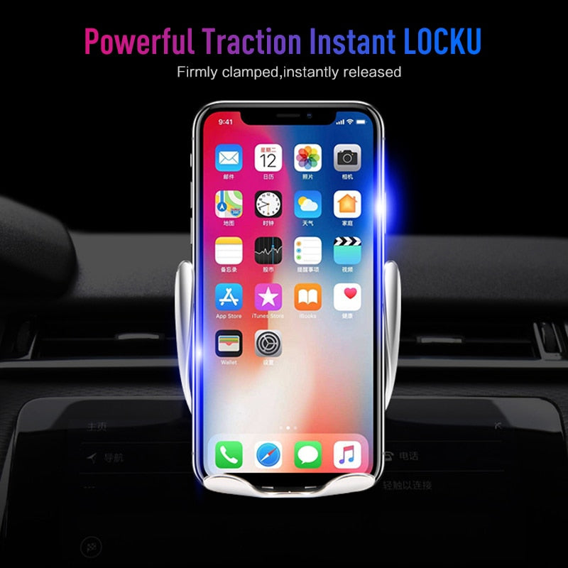 Auto-Clamping Wireless Car Charger