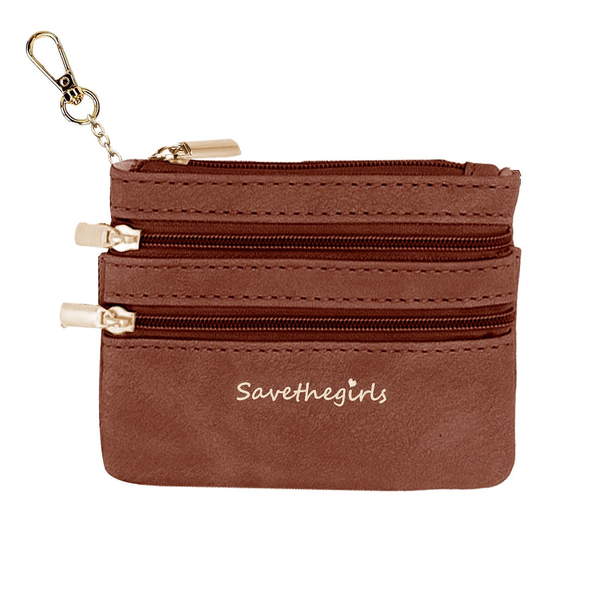 3-Compartment Zippered Pouch