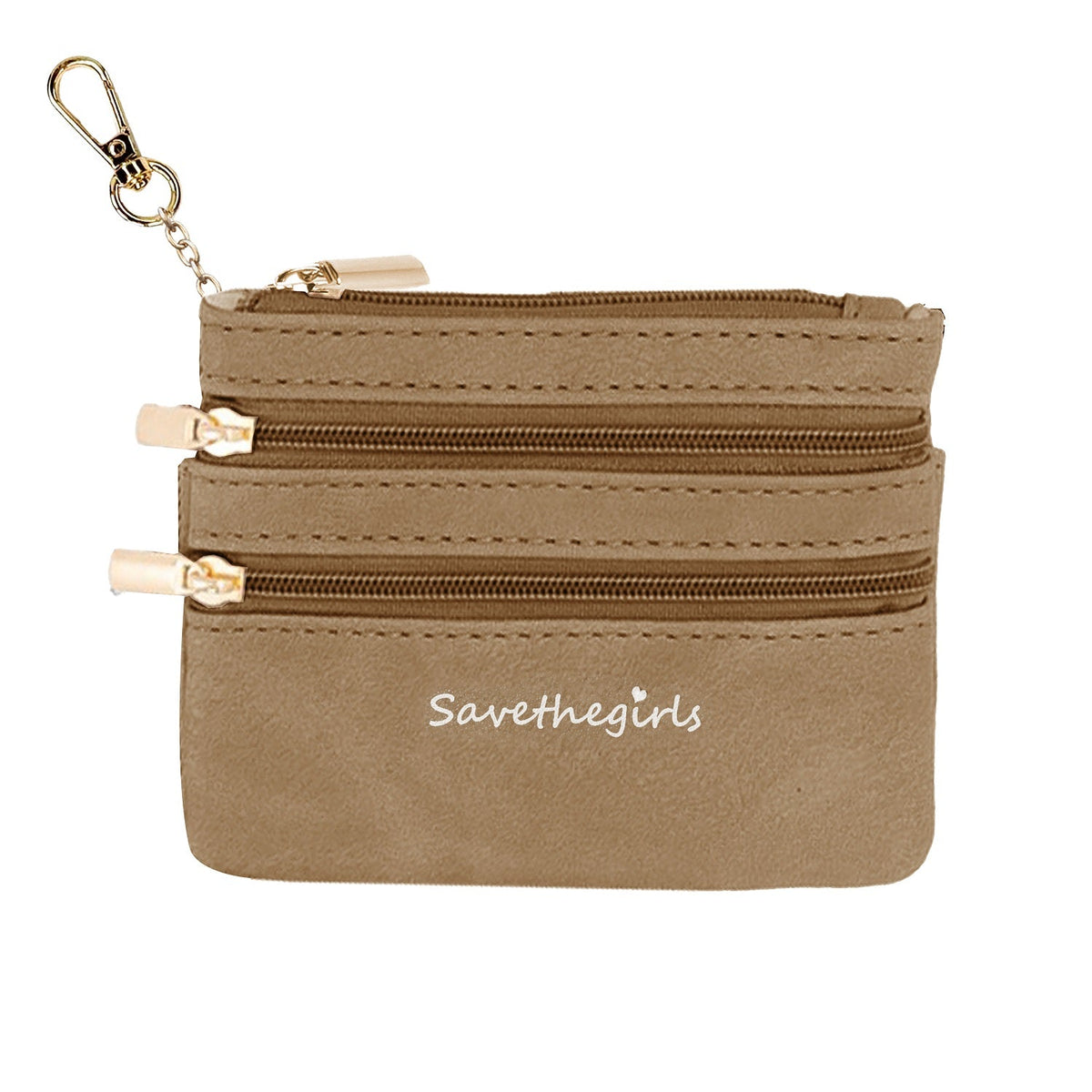 3-Compartment Zippered Pouch
