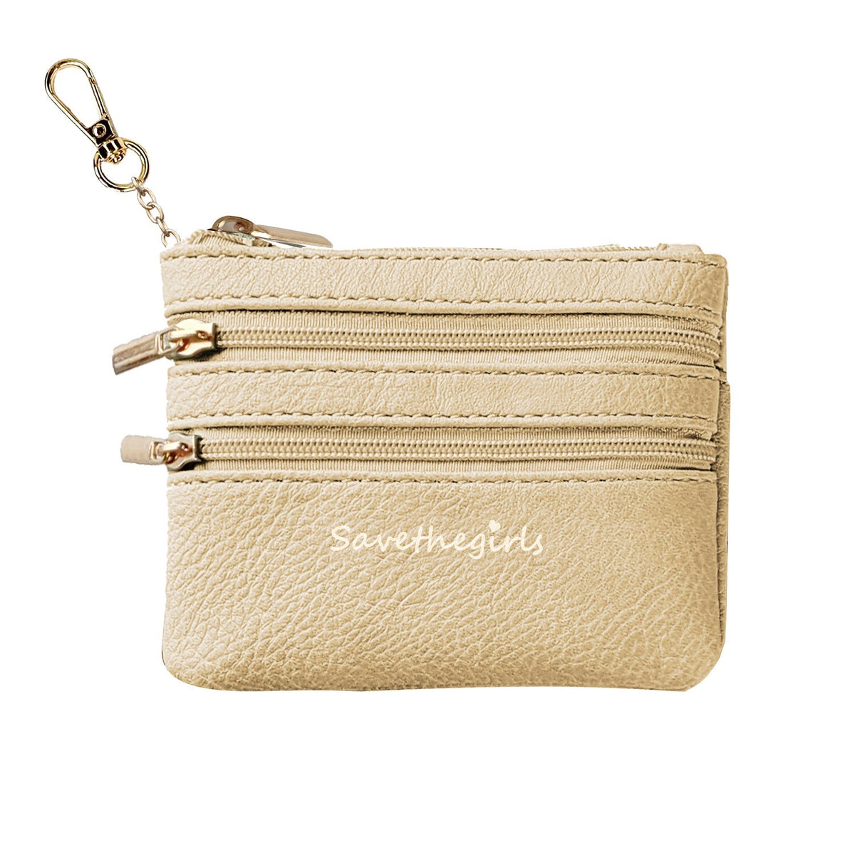 3-Compartment Zippered Pouch