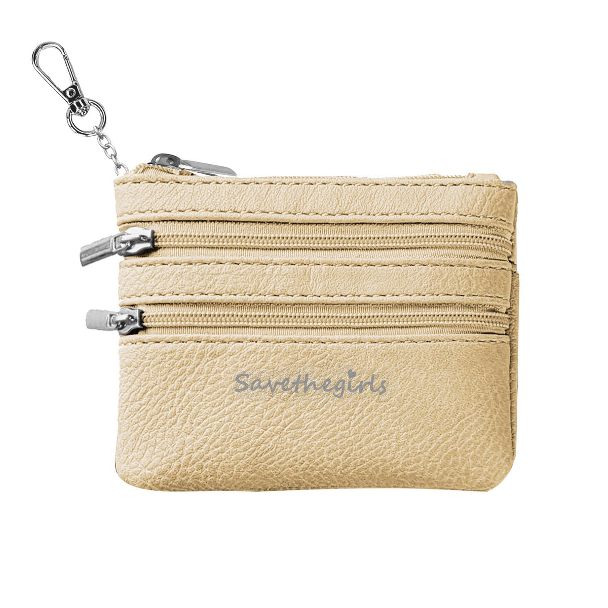 3-Compartment Zippered Pouch