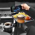360° Rotating Car Cup Holder Tray