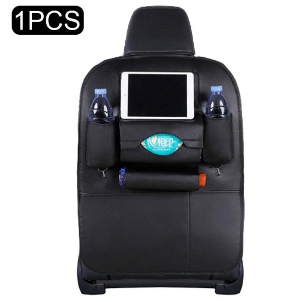 Car Seat Back Organizer with Fold-Down Tray